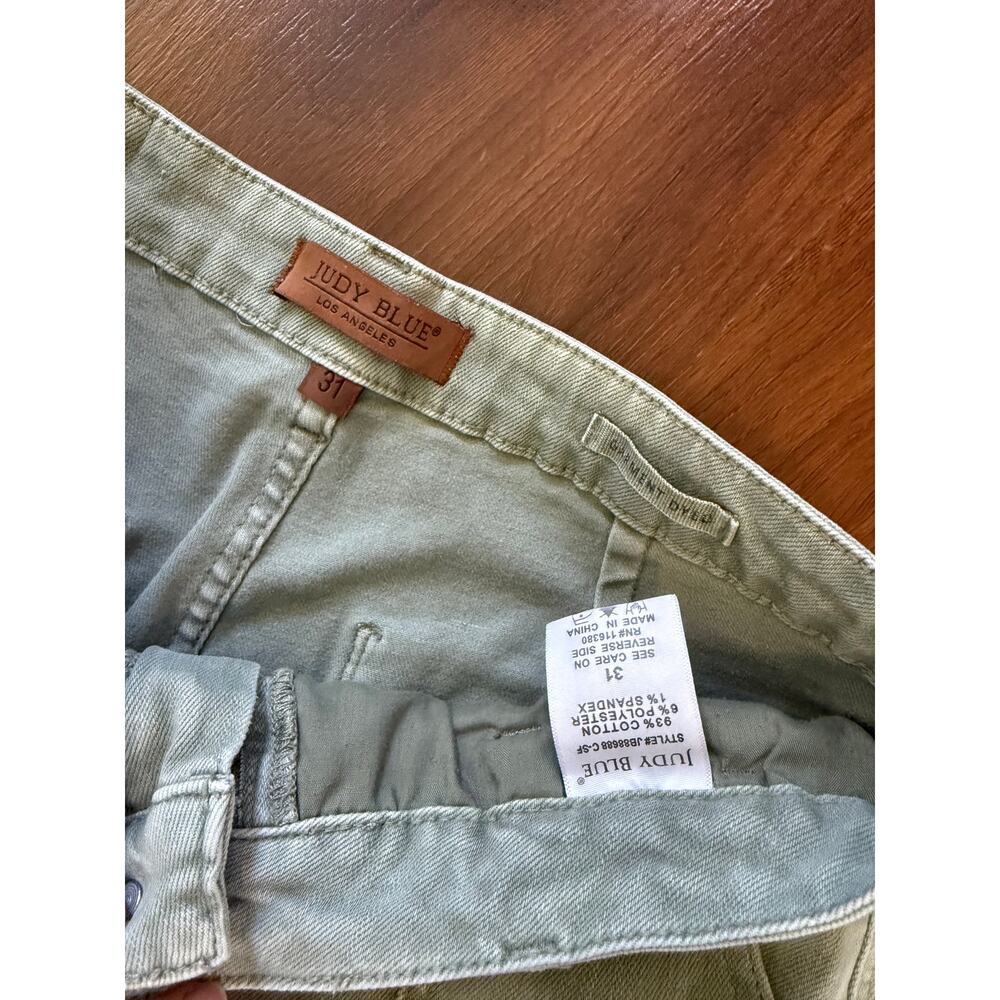 Judy Blue Greenwich Front Seam High Rise Straight Leg Jeans Sz 31 Boho Casual - Picture 6 of 6